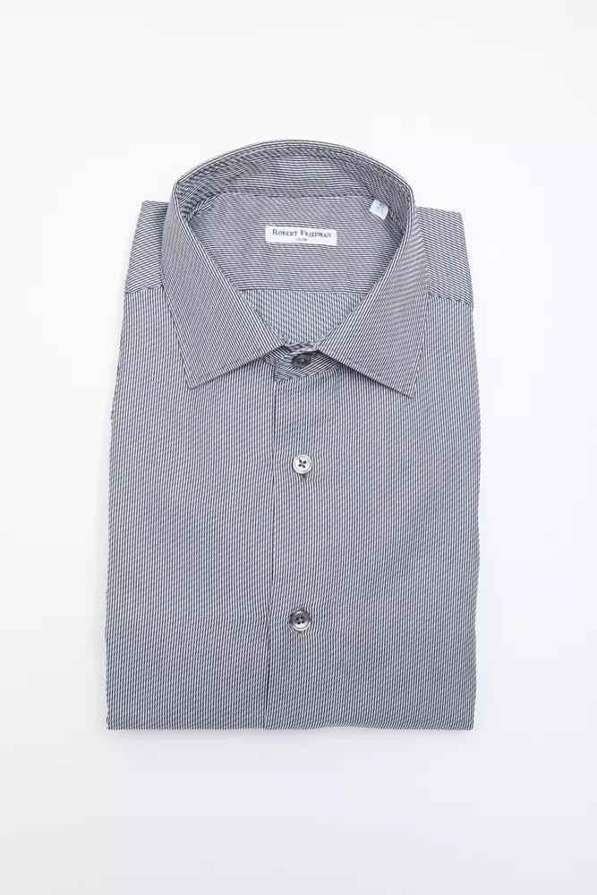 Chemise homme en coton bleu de Robert Friedman