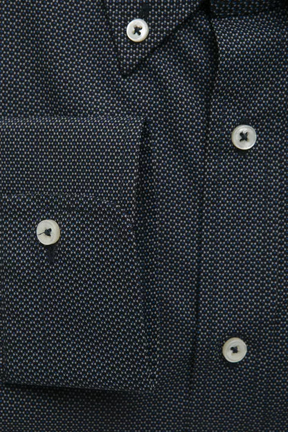 Chemise homme en coton noir Robert Friedman