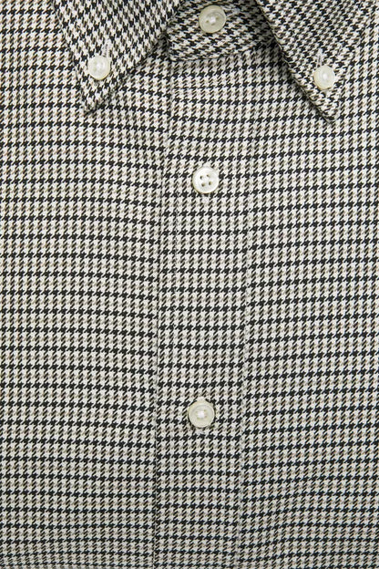 Chemise homme en coton beige Robert Friedman