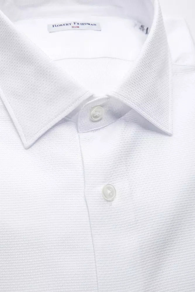 Chemise homme en coton blanc de Robert Friedman