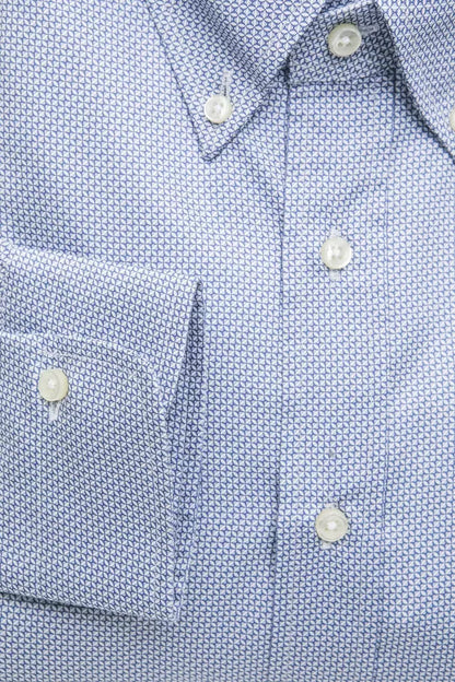 Chemise homme en coton bleu clair Robert Friedman