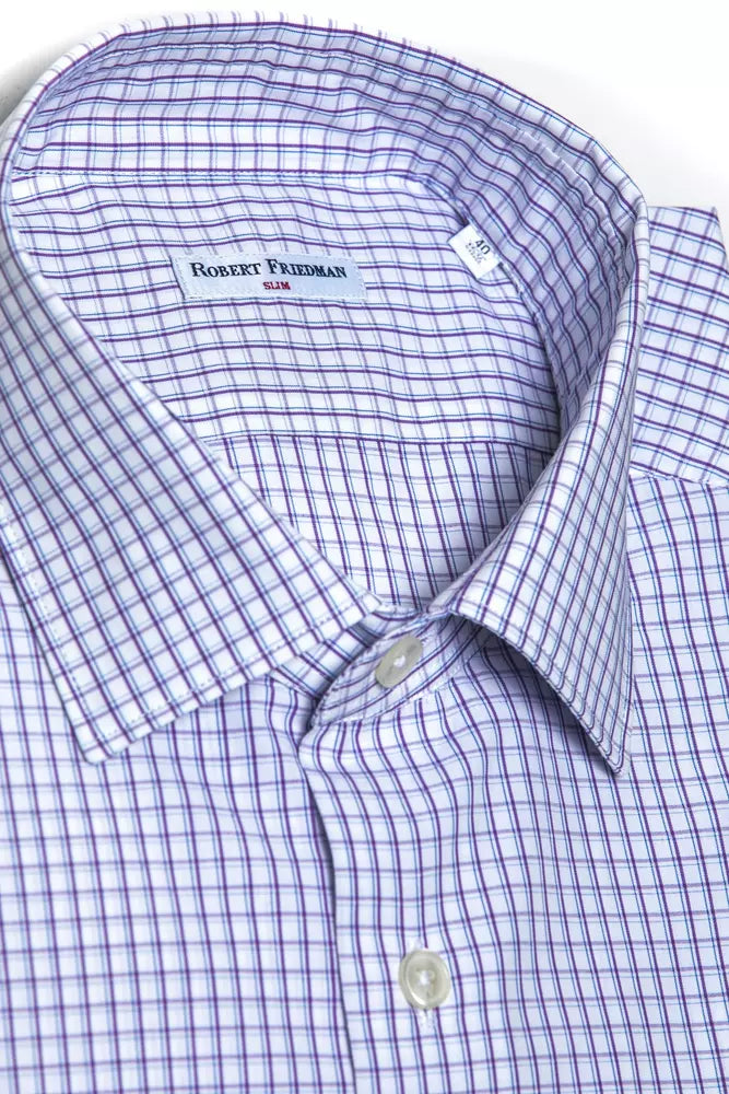 Chemise homme en coton bordeaux de Robert Friedman