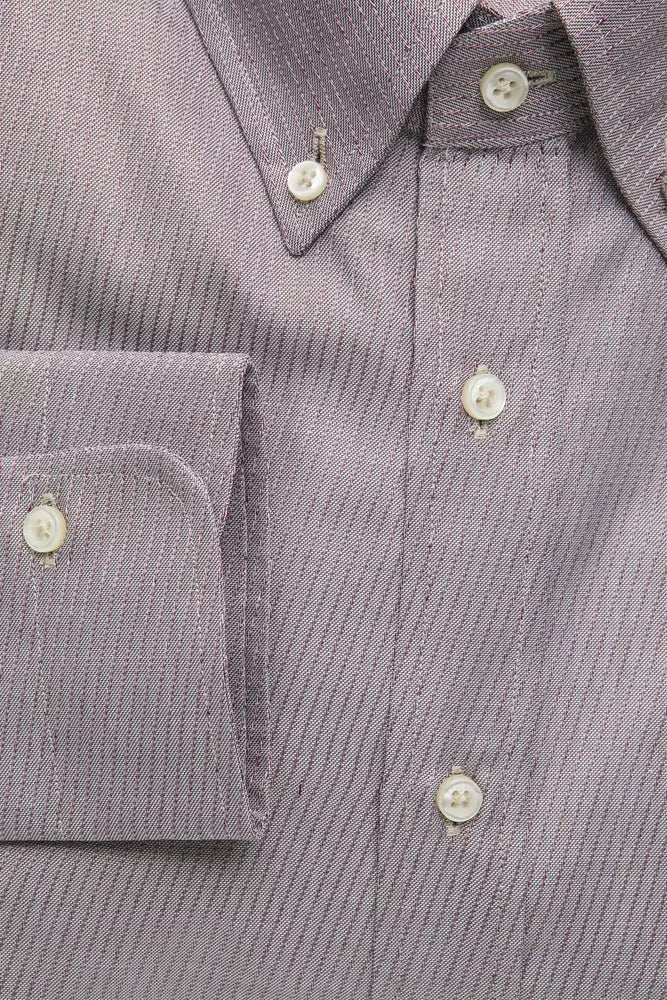 Chemise homme en coton beige Robert Friedman