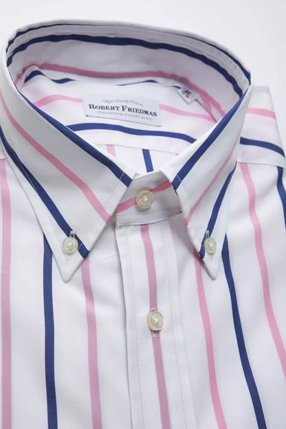Chemise homme en coton blanc Robert Friedman