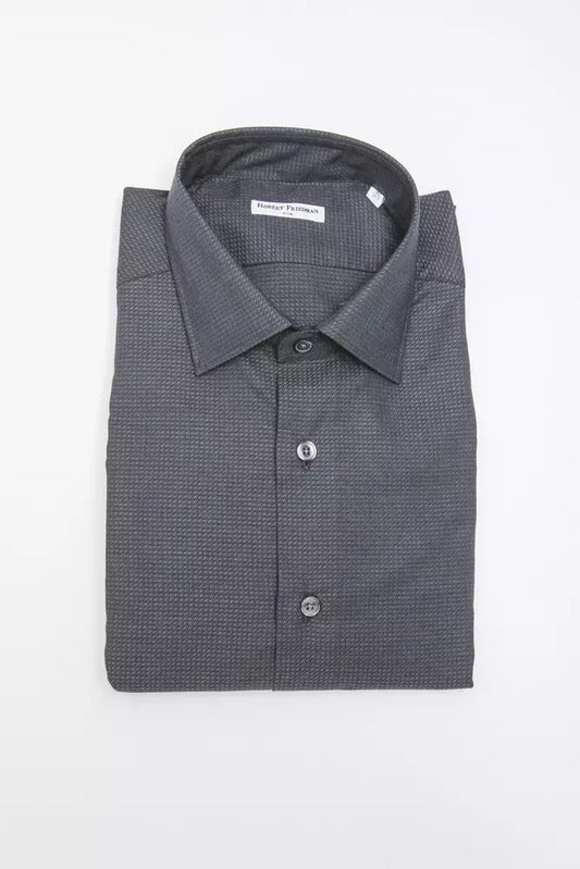 Chemise en coton noir pour homme de Robert Friedman