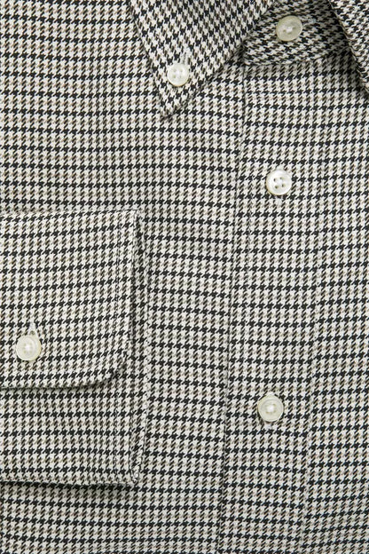 Chemise homme en coton beige Robert Friedman