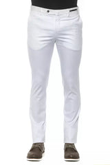 Pantalon slim pour homme en coton blanc PT Torino