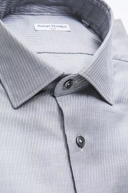 Chemise homme en coton beige Robert Friedman