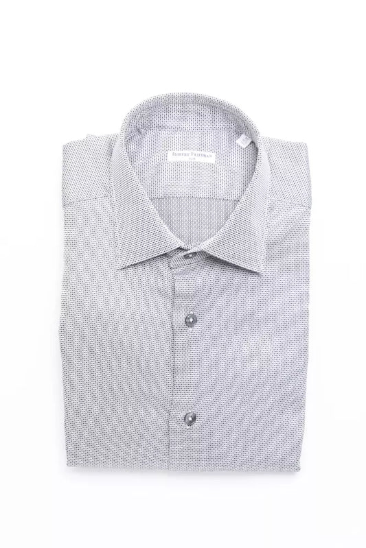 Chemise homme en coton beige Robert Friedman