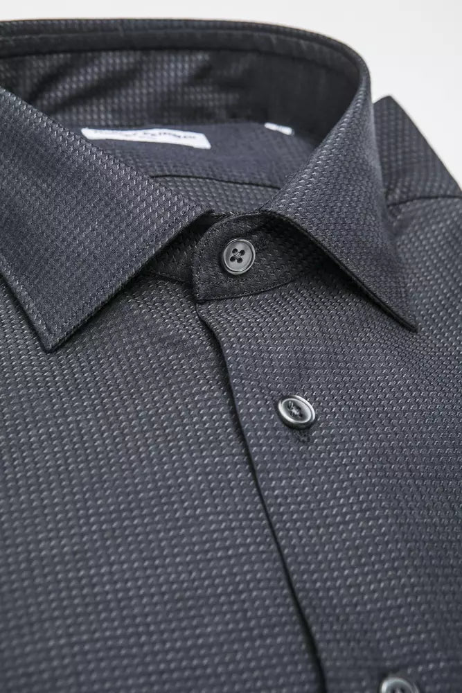 Chemise en coton noir pour homme de Robert Friedman