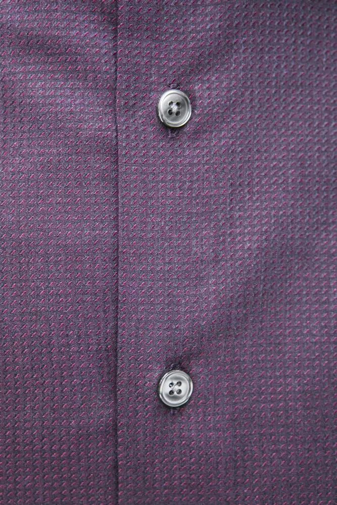 Chemise homme en coton bordeaux de Robert Friedman