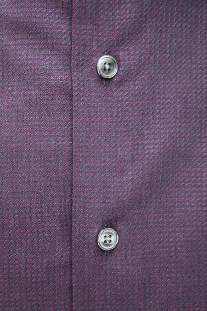 Chemise homme en coton bordeaux de Robert Friedman