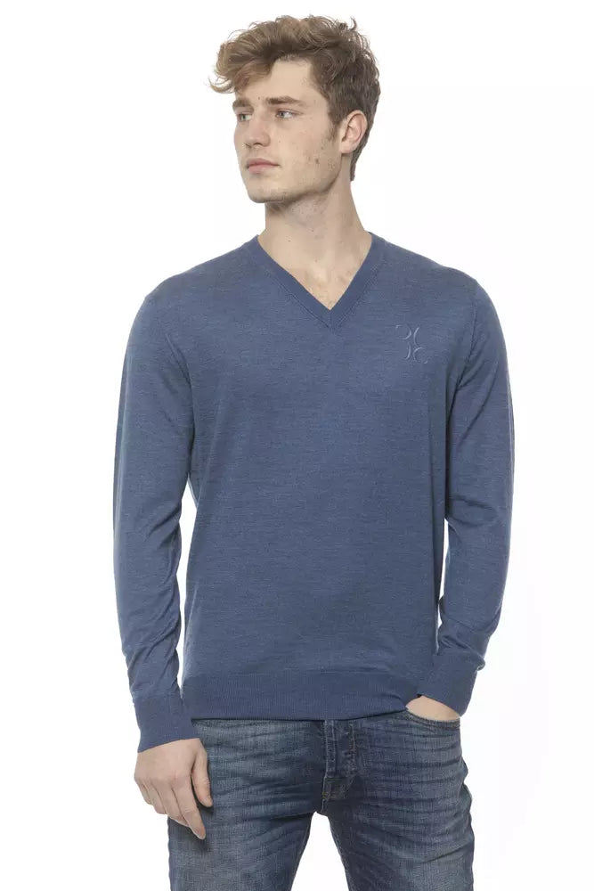 Elegante, Italiaanse, luxueuze cashmere V-hals trui voor heren van Billionaire Italian Couture.