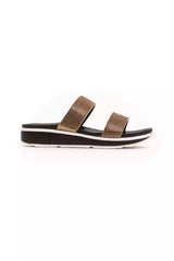 Péché Originel Sandales Femme Beige en Textile avec Strass
