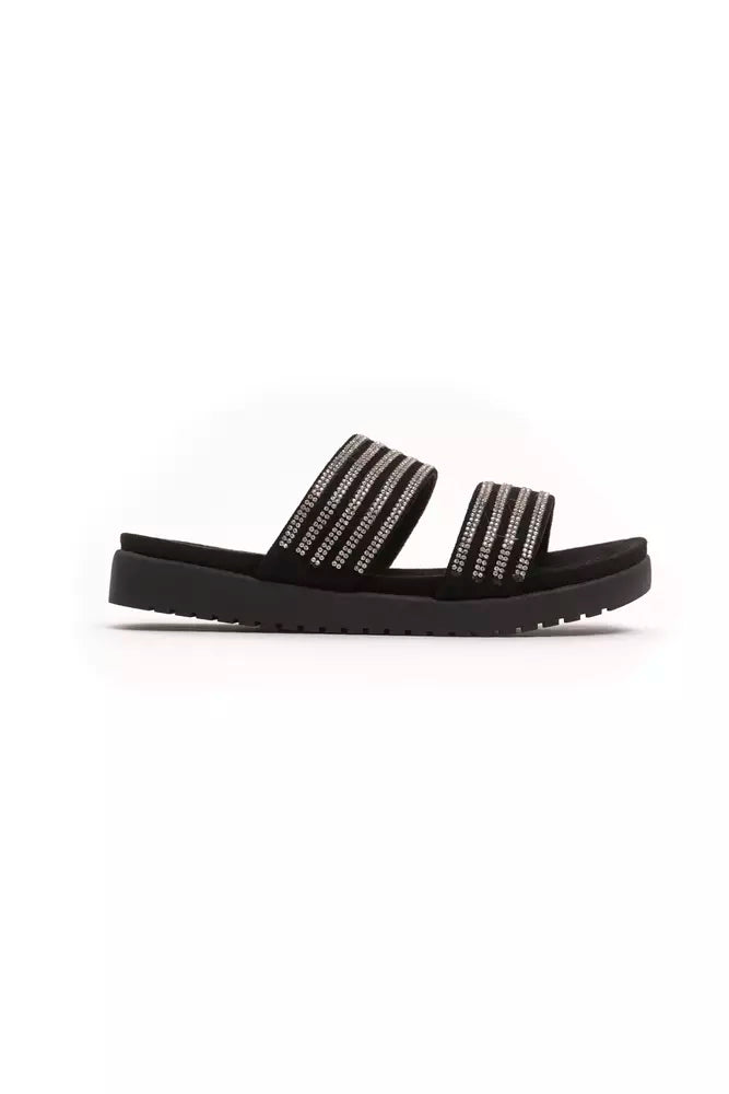 Péché Originel Silver Textile Women Sandal - Elegant Dual-Strap Design