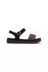 Péché Originel Gold Textile Women Sandal - Luxurious Comfort