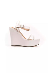 Péché Originel White Wedge Sandals for Women