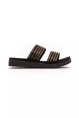 Péché Originel Gold Textile Women Sandal - Chic Elegance