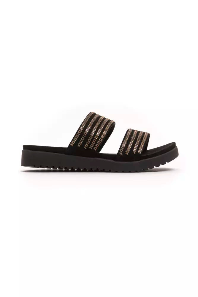 Péché Originel Gold Textile Women Sandal - Chic Elegance