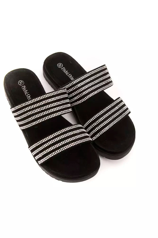 Péché Originel Silver Textile Women Sandal - Elegant Dual-Strap Design