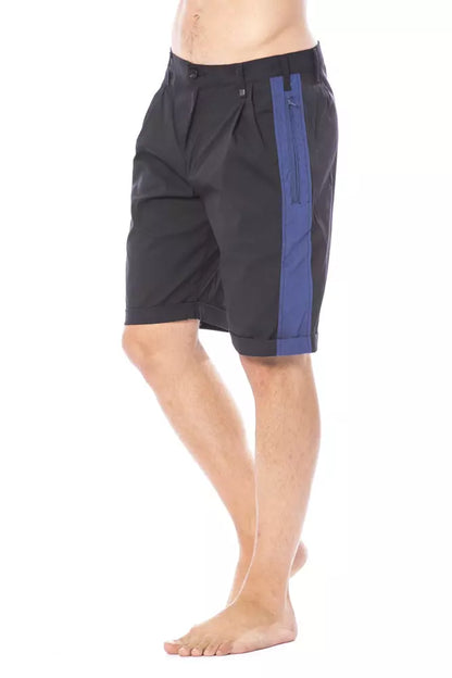Short en coton noir pour homme Verri
