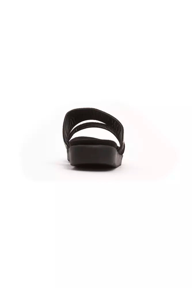 Péché Originel Silver Textile Women Sandal - Elegant Dual-Strap Design