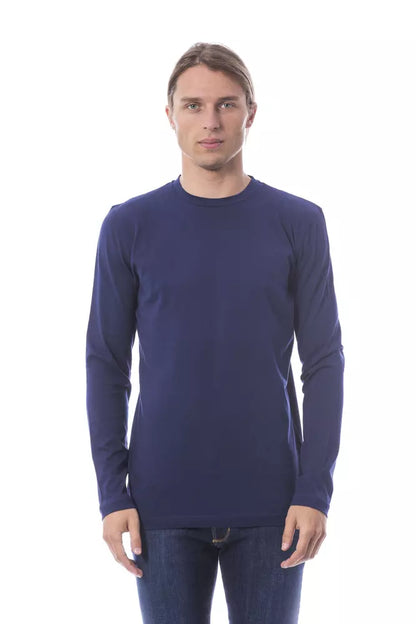 T-shirt homme en coton bleu Verri