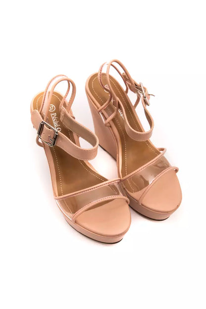Sandale femme Péché Originel en polyéthylène beige