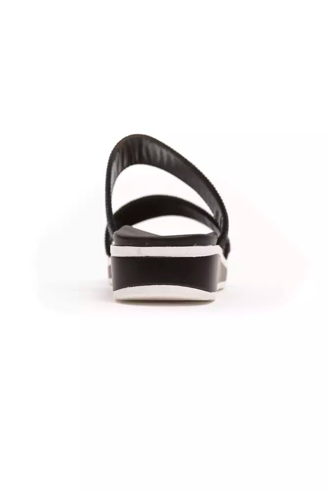 Péché Originel Sandales Femme Textiles Noires avec Strass