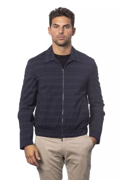 Veste bomber en laine pour homme, bleu Verri