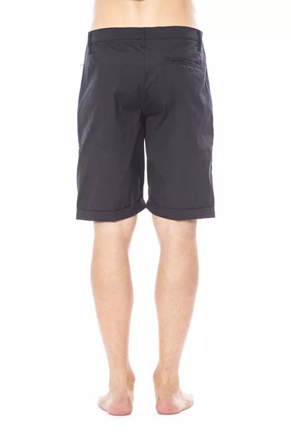 Short en coton noir pour homme Verri