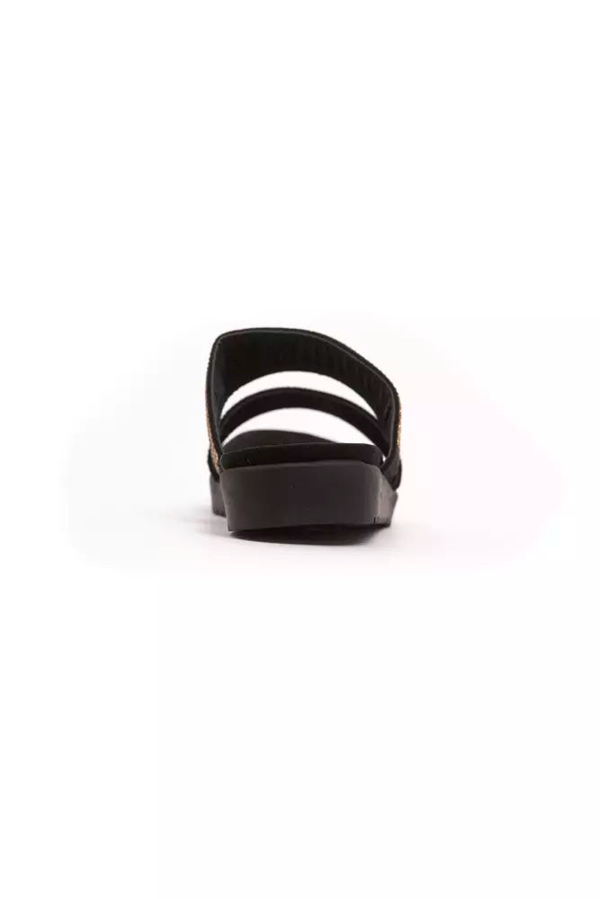 Péché Originel Gold Textile Women Sandal - Chic Elegance