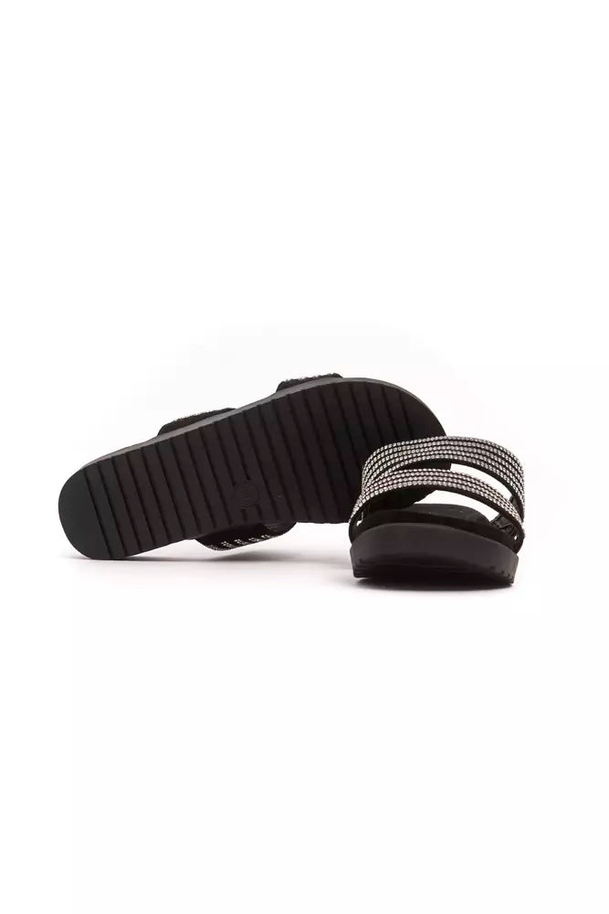 Péché Originel Silver Textile Women Sandal - Elegant Dual-Strap Design