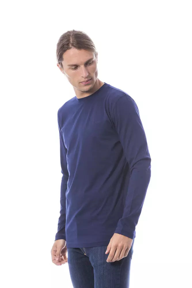 T-shirt homme en coton bleu Verri