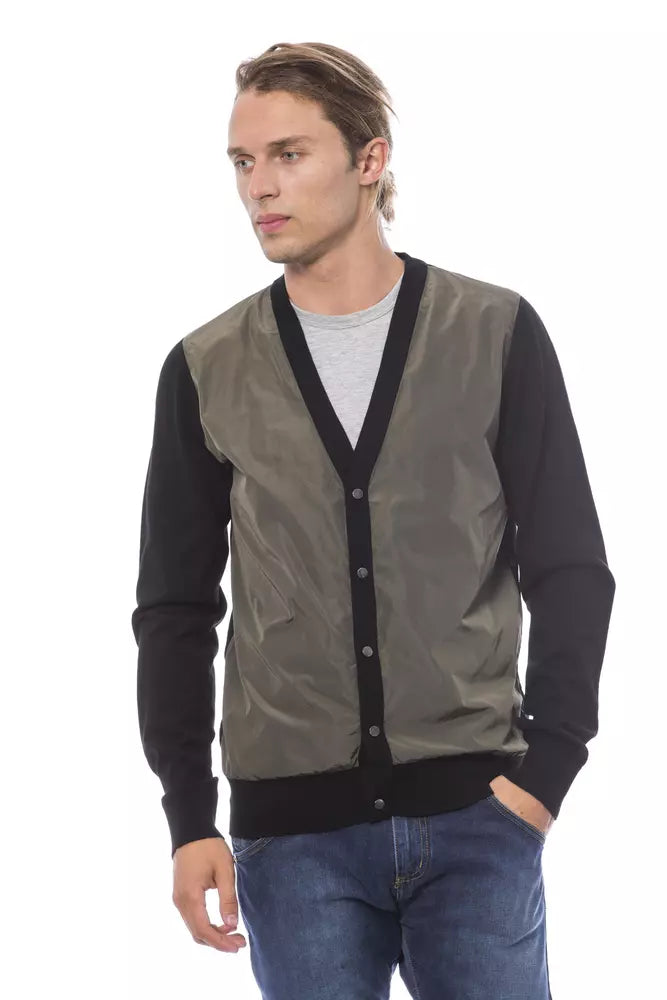 Gilet homme en laine multicolore Verri