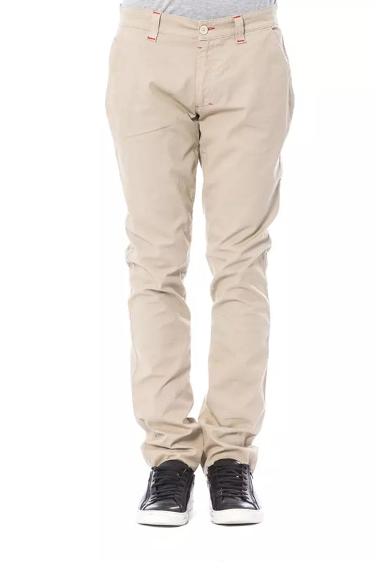 Pantalon chino pour homme en coton beige de Verri