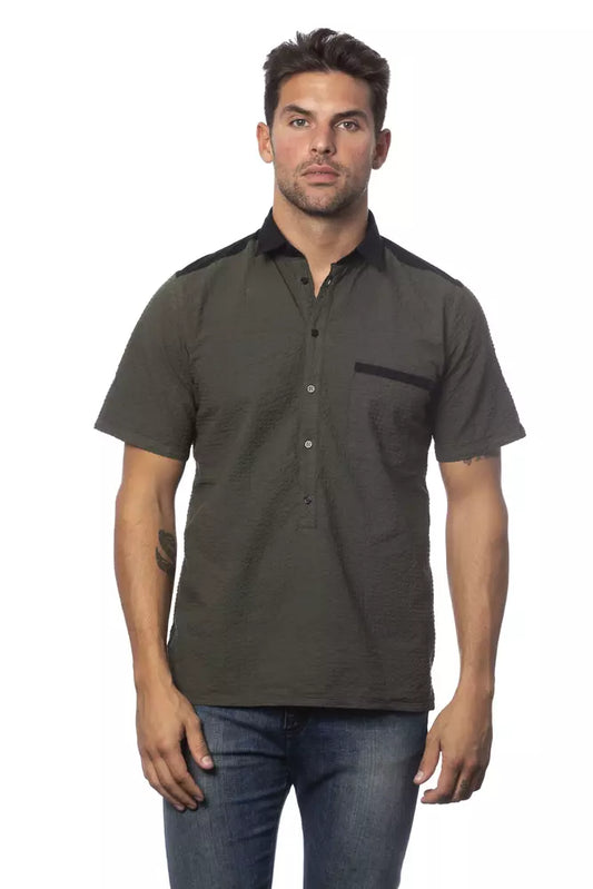 Chemise homme en coton Verri Army