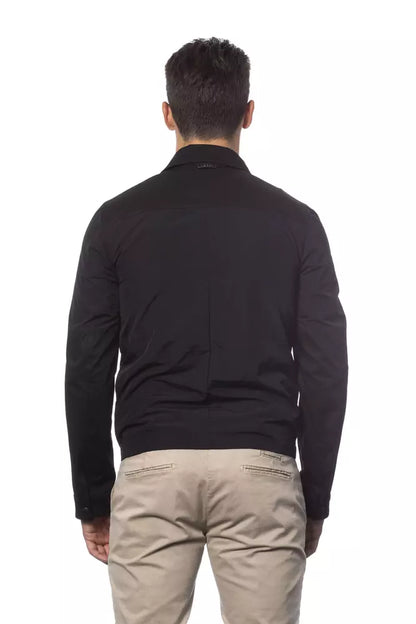 Veste bomber pour homme en coton noir de la marque Verri