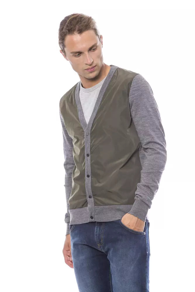Gilet en laine gris Verri pour homme