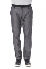 Pantalon homme en coton noir Verri