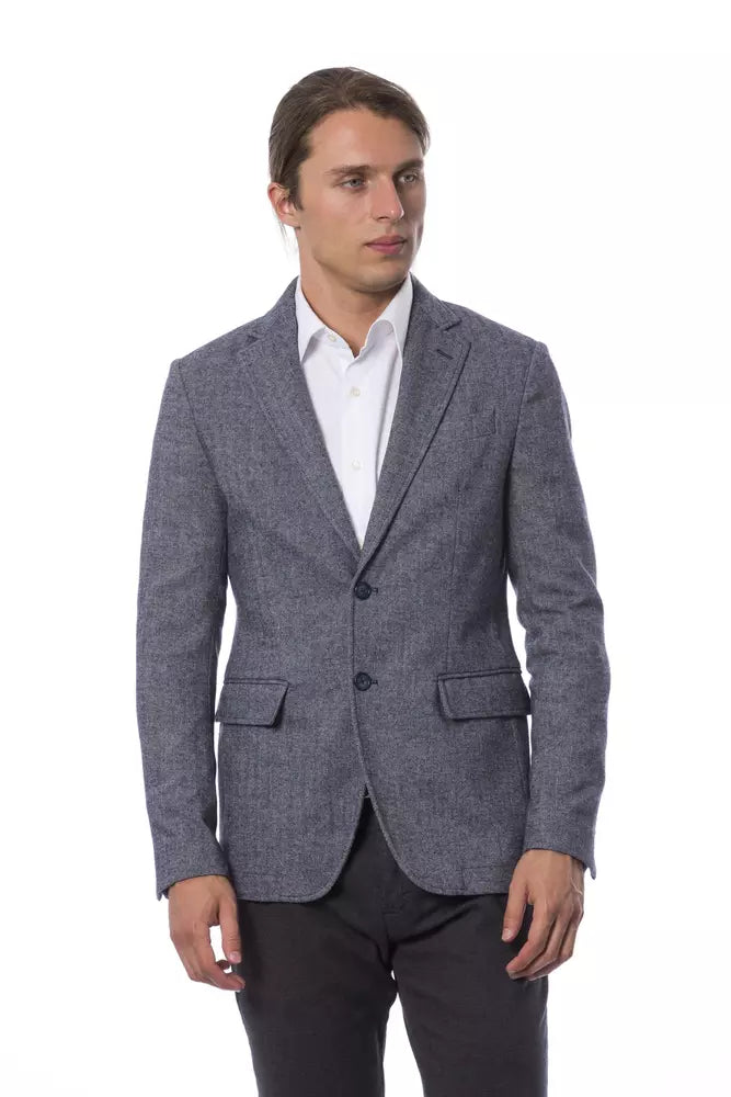Blazer bleu élégant à simple boutonnage de Verri