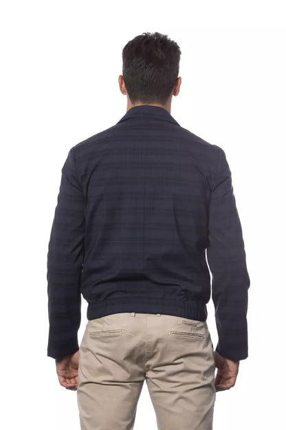 Veste bomber en laine pour homme, bleu Verri
