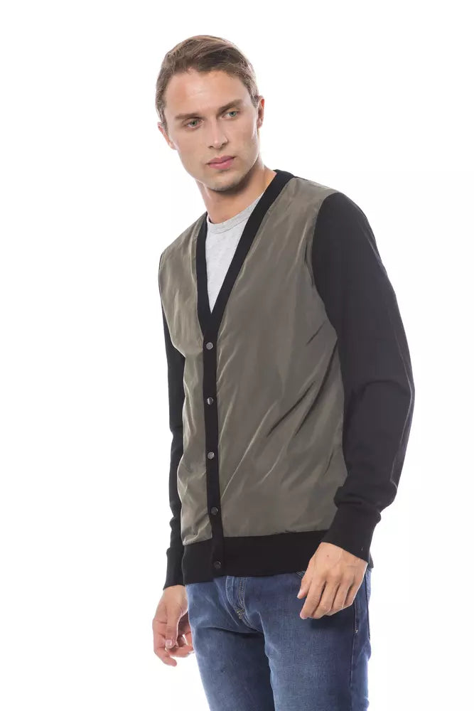 Gilet homme en laine multicolore Verri