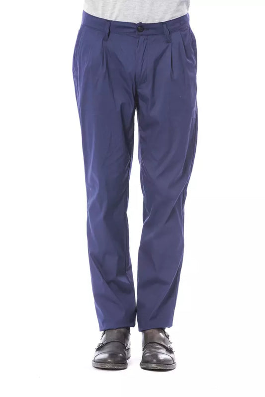 Pantalon chino pour homme en coton bleu Verri