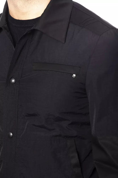 Veste bomber pour homme en coton noir de la marque Verri