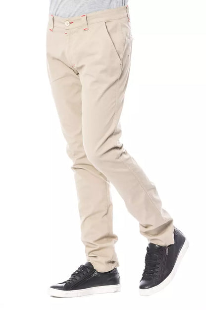 Pantalon chino pour homme en coton beige de Verri
