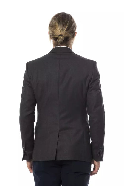 Veste de blazer en laine grise pour homme de Verri