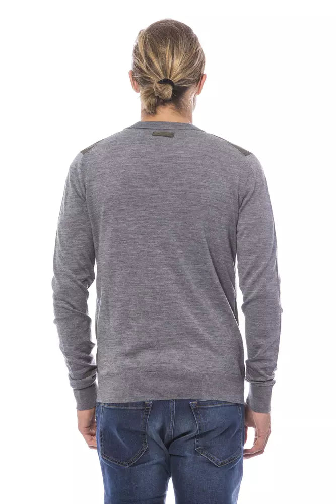 Gilet en laine gris Verri pour homme