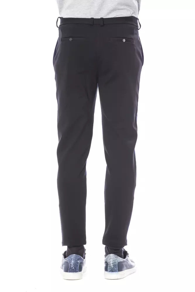 Pantalon homme en viscose bleu Verri