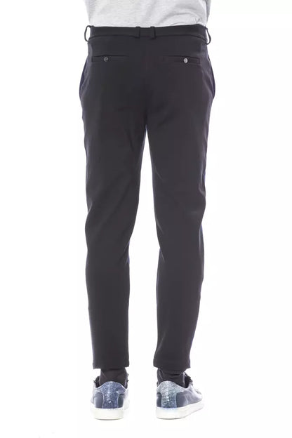 Pantalon homme en viscose bleu Verri